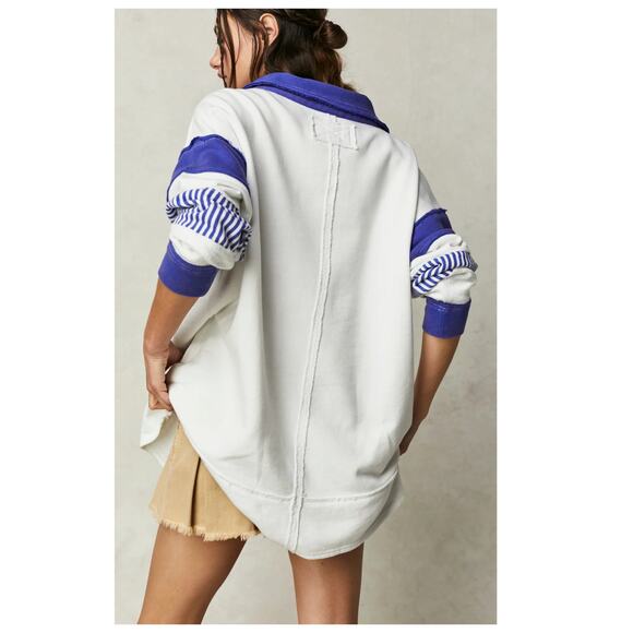 Free People x We The Free Clean Prep Polo Size Large - Picture 4 of 12